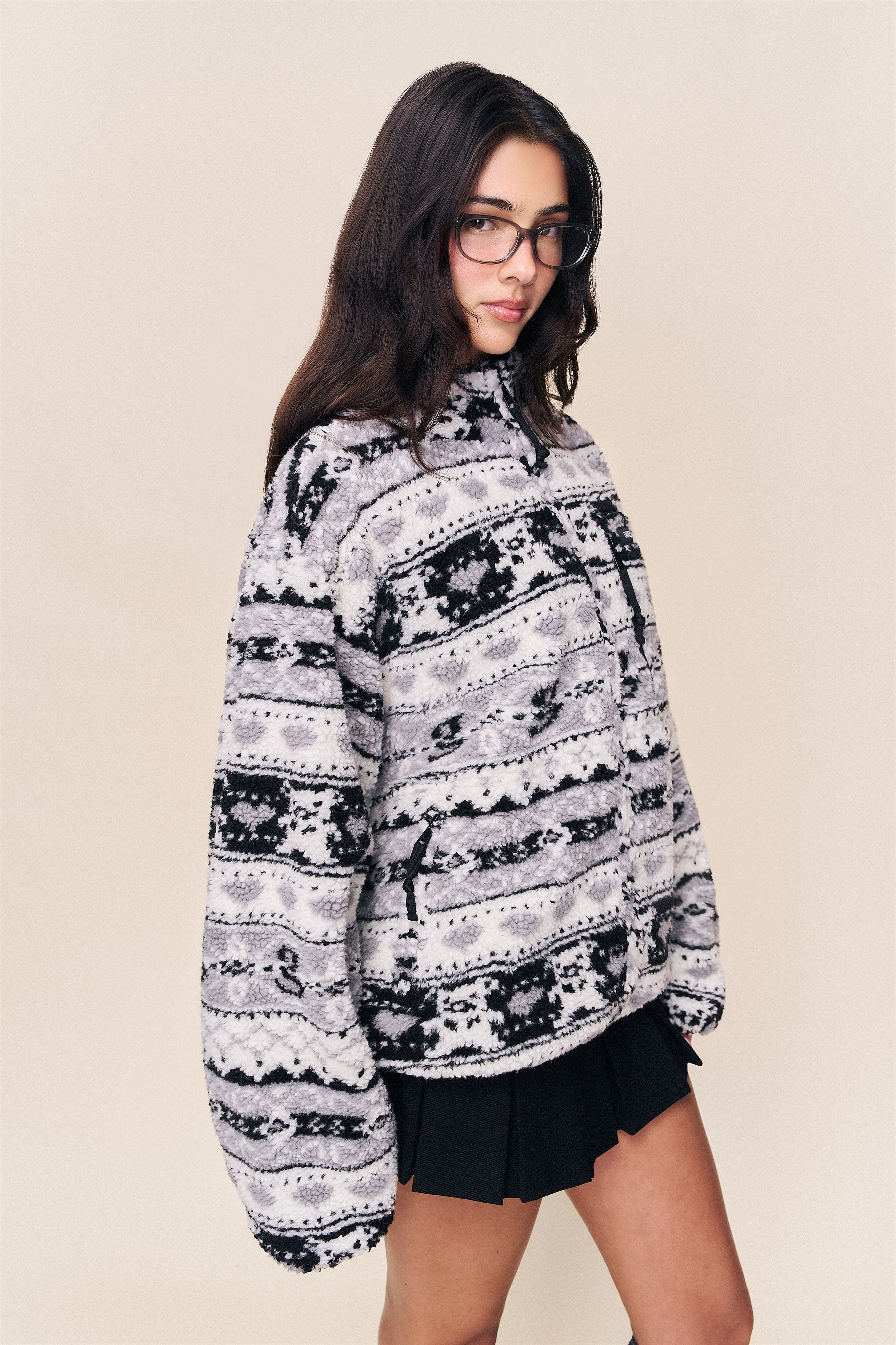 Guizio Sherpa Zip Up Jacket - Image 3