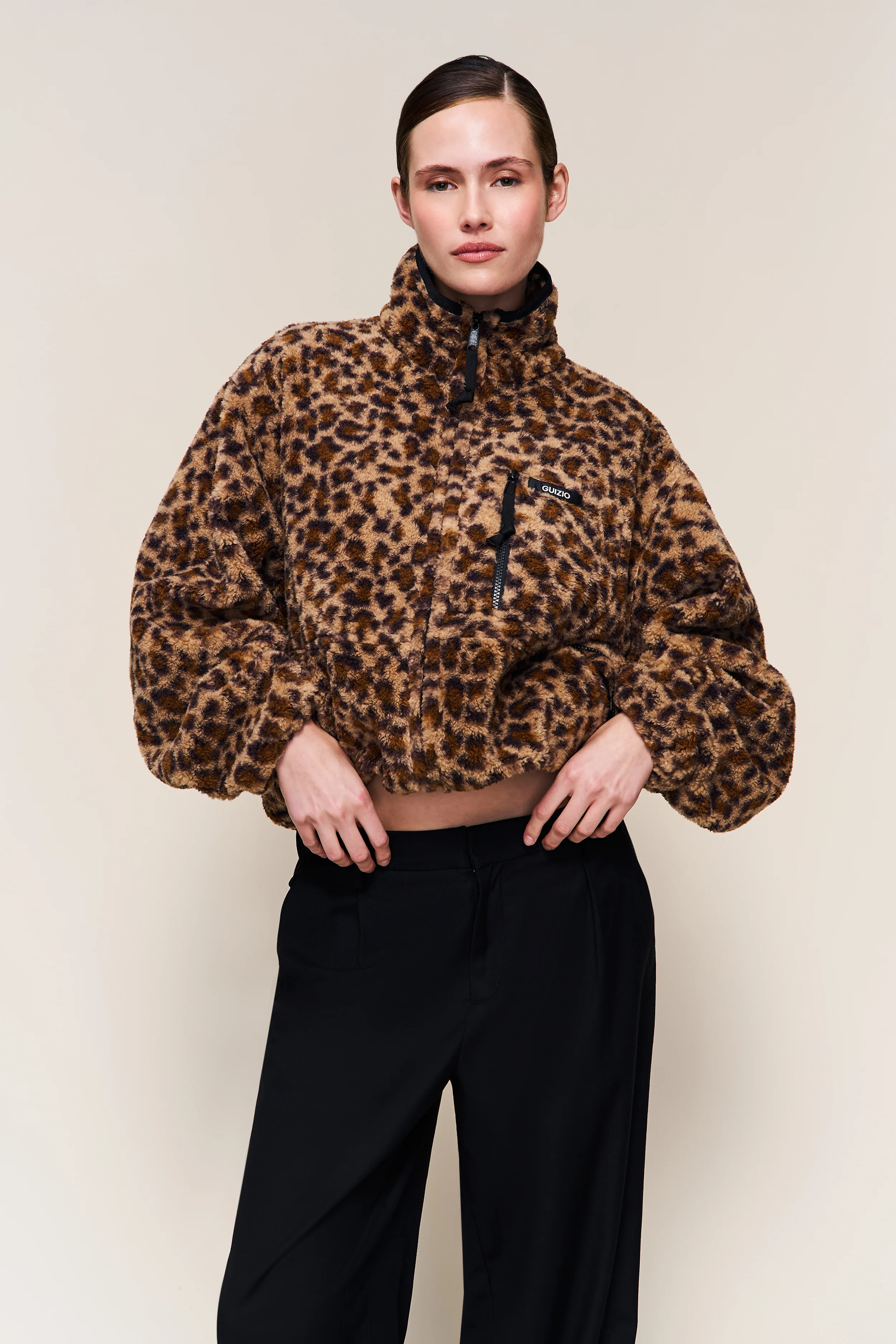 Guizio Sherpa Zip Up Jacket - Image 4