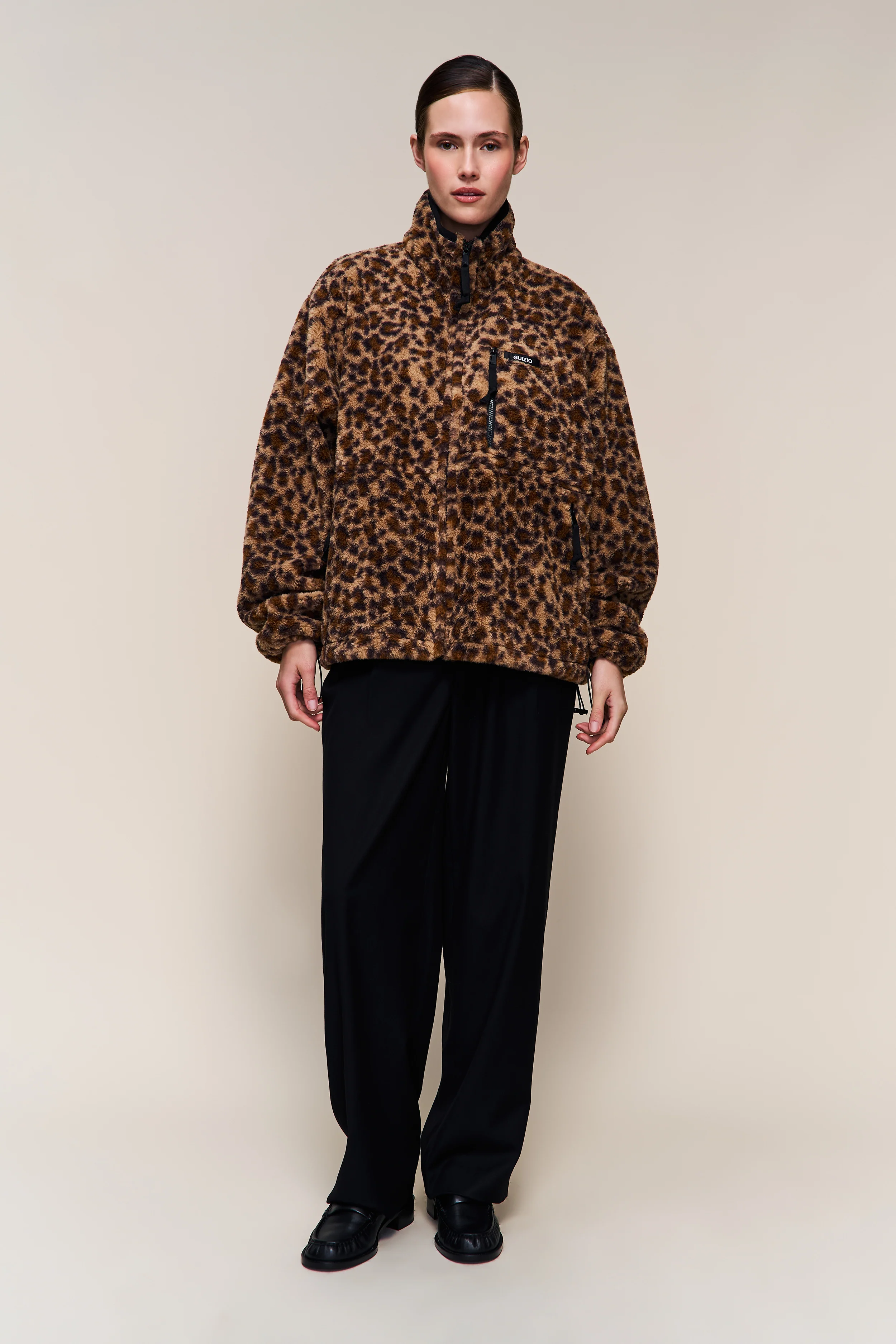 Guizio Sherpa Zip Up Jacket - Image 5