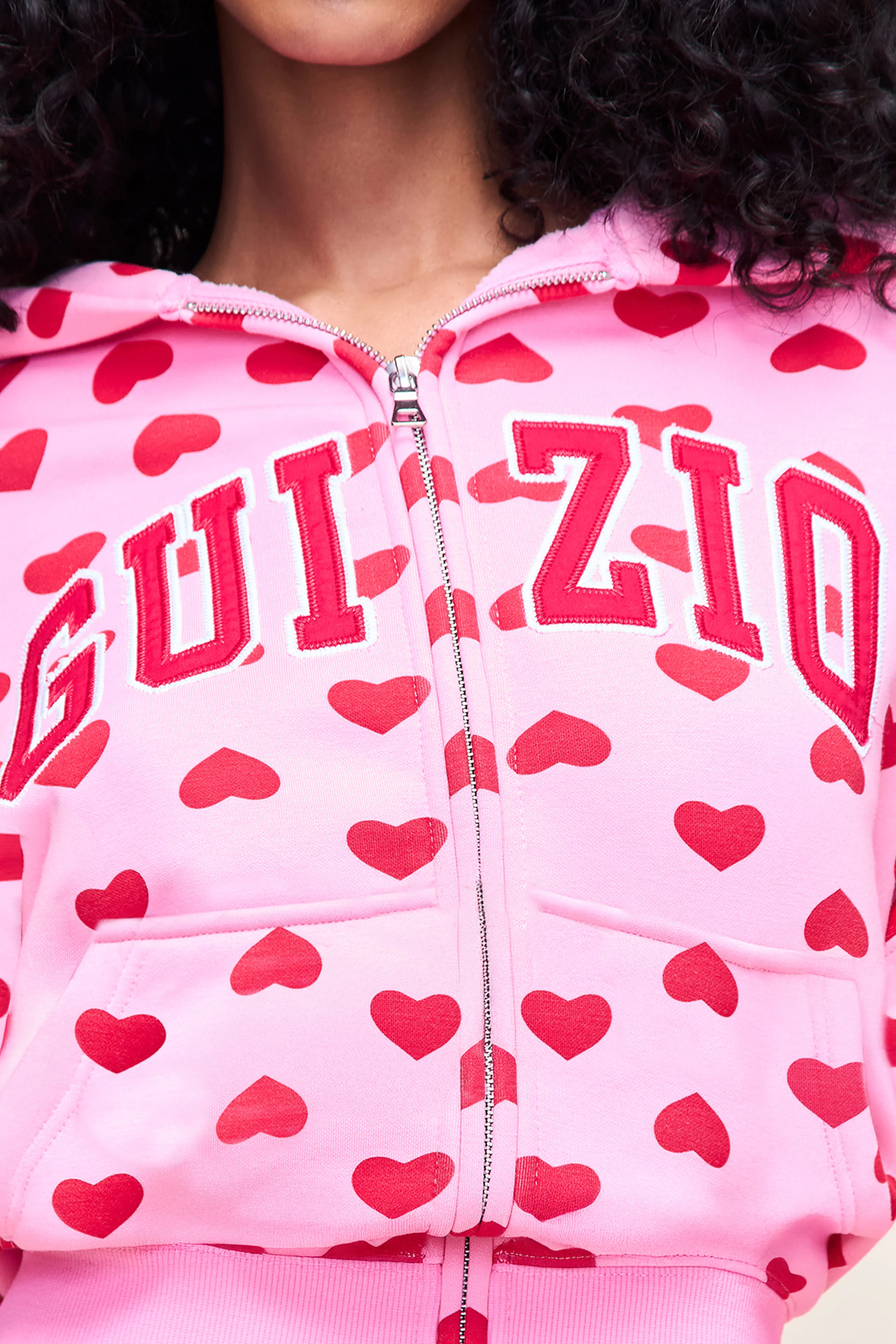 Guizio Hearts Shrunken Hoodie - Image 3
